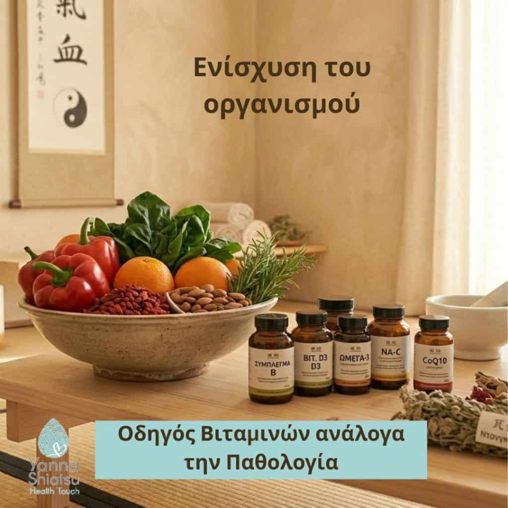 Οδηγός Βιταμινών ανάλογα με την Παθολογία.
